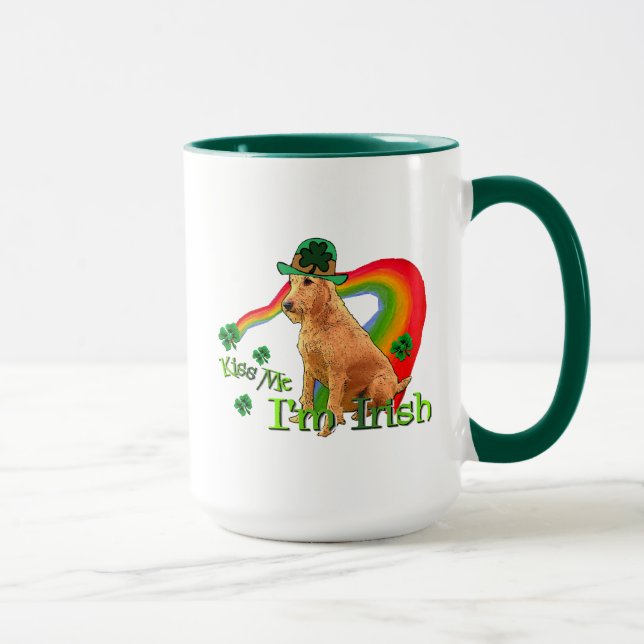 Caneca Dia de São Patrício Terrier irlandês (Direita)