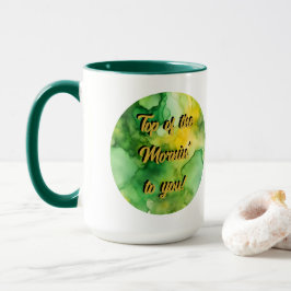 Caneca Dia de São Patrício 'Topo da Manhã'