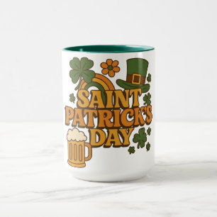 Caneca Dia de São Patrício vintage dos anos 1970