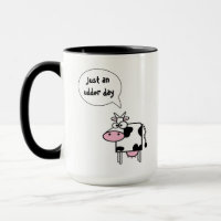Dia Divertido da Vaca de Desenho Animado Fofo Úber