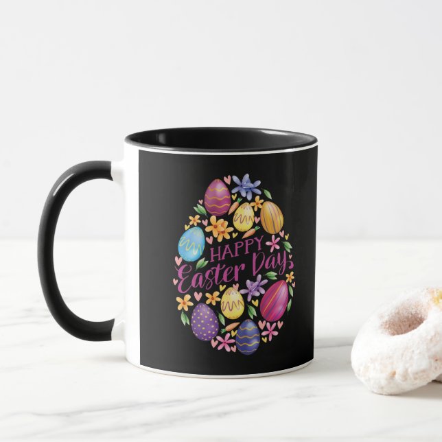 Caneca Dia do Felz pascoa Elegante (Com Donut)