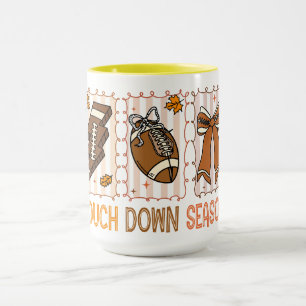 Caneca Dia do Jogo de Futebol Fall Vintage