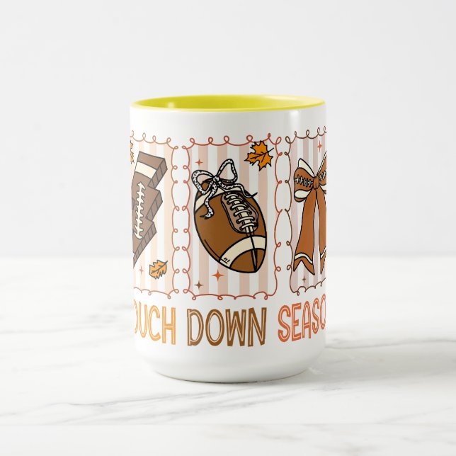 Caneca Dia do Jogo de Futebol Fall Vintage (Centro)