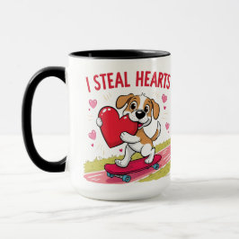 Caneca Dia do Namorados engraçado e moderno para ele e el