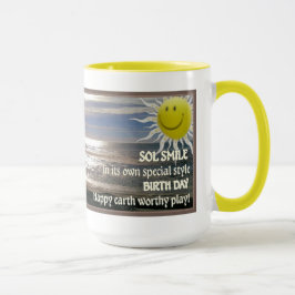 Caneca Dia do nascimento do sorriso do solenóide