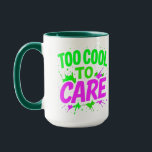 Caneca Dia do Pai Dão Mug - Taça Engraçada de Café para P<br><div class="desc">Comece sua manhã com atitude usando esta caneca "Legal demais para se importar". Com texto ousado no estilo neon grafite, esta xícara de café engraçada torna cada gole mais na moda. Perfeito como um presente único para aniversários, Dia do Namorados, Dia da Mãe, Dia do Pai, Natal, graduação, aniversários, festas...</div>