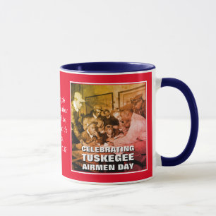 Caneca Dia dos AERONAVES TUSKEGEE Celebrados Personalizad