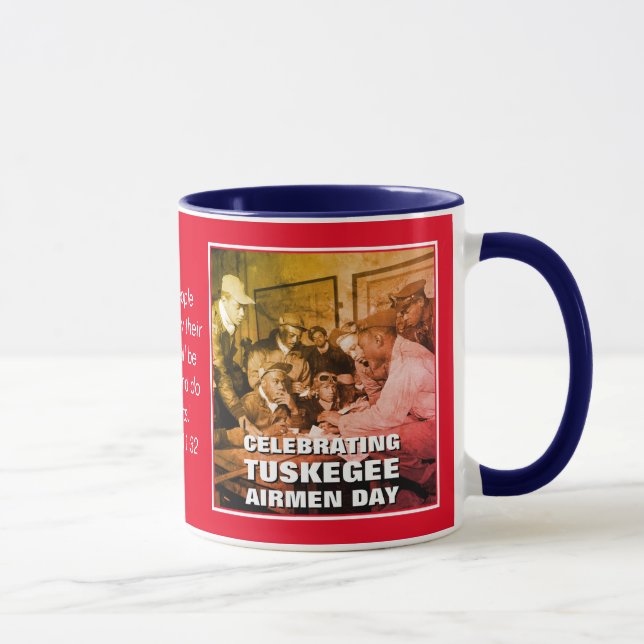 Caneca Dia dos AERONAVES TUSKEGEE Celebrados Personalizad (Direita)