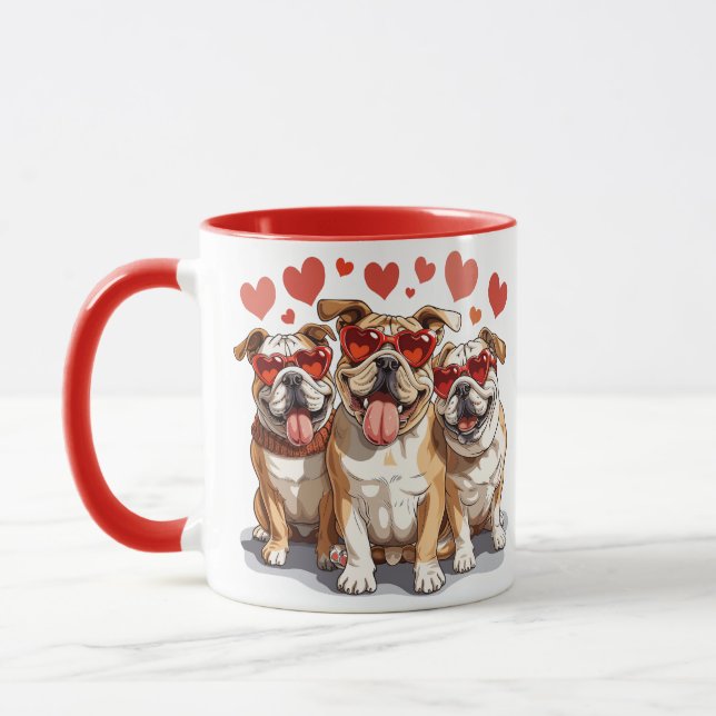 Caneca Dia dos Namorados English Bulldog (Esquerda)