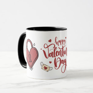 Caneca dia dos namorados felizes, presentes de dia de os 