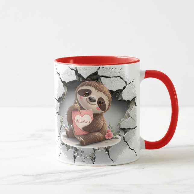 Caneca Dia dos Namorados Preguiça (Direita)