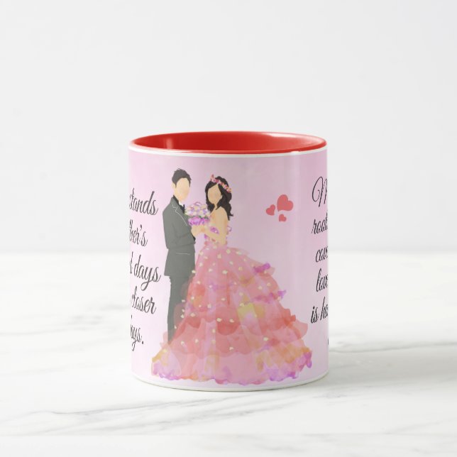 Caneca Dia dos Namorados verdadeiro amor casamento final (Centro)