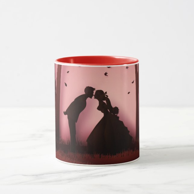 Caneca Dia dos Namorados verdadeiro amor casamento final (Centro)