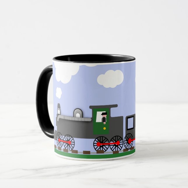 Caneca Dia dos Pais com Trem (Frente Esquerda)