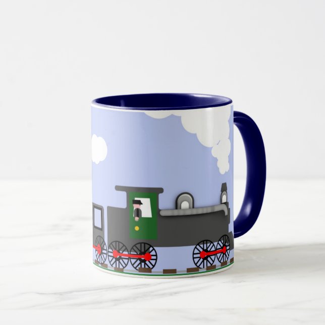 Caneca Dia dos Pais com Trem (Frente Esquerda)