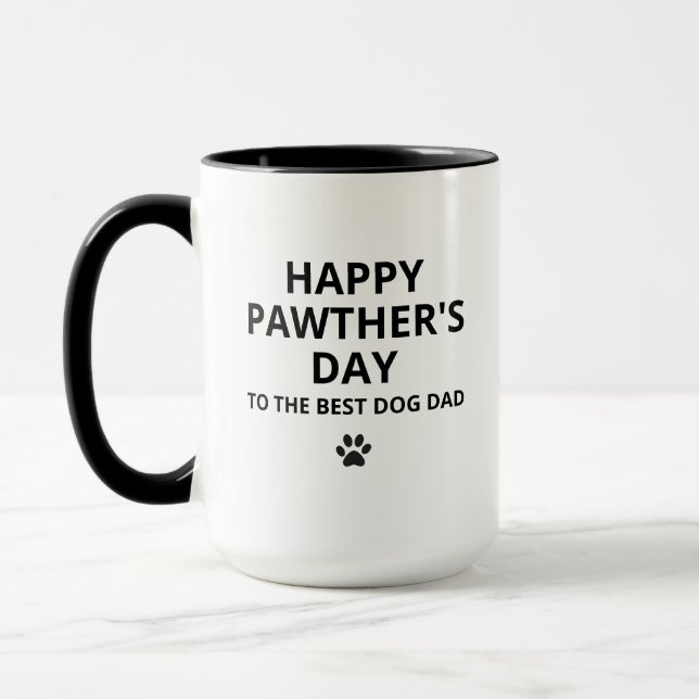 Caneca Dia dos Pais Dog Dad, Caneca Personalizada  (Esquerda)