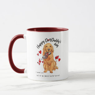 Caneca Dia dos pais feliz de seu golden retriever