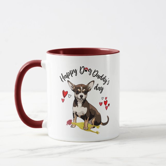 Caneca Dia dos pais feliz de sua chihuahua (Esquerda)