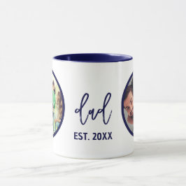 Caneca Dia dos Pais | Foto de Pai Moderno e Elegante