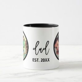Caneca Dia dos Pais | Foto de Pai Moderno e Tendência