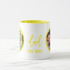 Caneca Dia dos Pais | Foto do Pai Moderno e Elegante