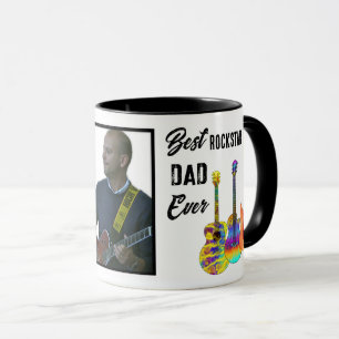 Caneca Dia dos Pais Guitarra Pai Foto