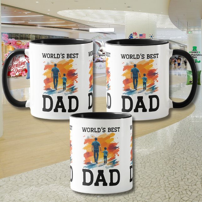 Caneca Dia dos Pais "Melhor Pai do Mundo" (Criador carregado)