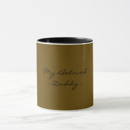 Caneca Dia dos Pais,Meu Papai Amado,Moderno , Simples Esp