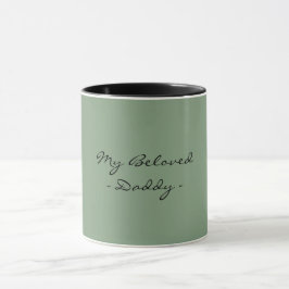 Caneca Dia dos Pais,Meu Papai Amado,Moderno , Simples Esp