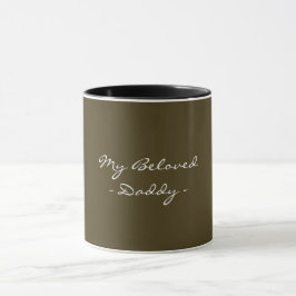 Caneca Dia dos Pais,Meu Papai Querido,Moderno , Simples E