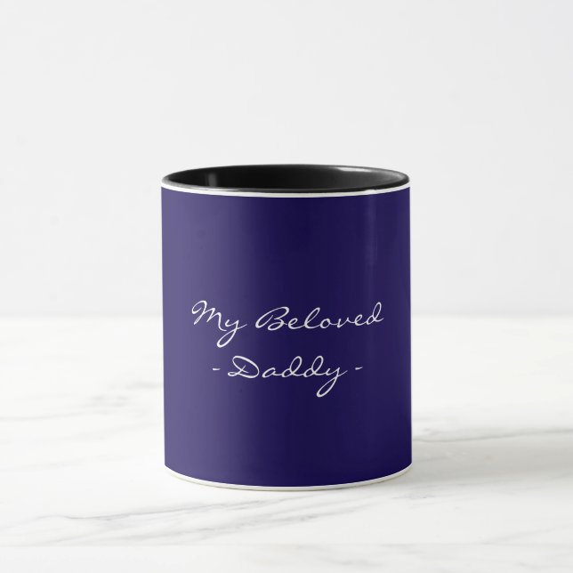 Caneca Dia dos Pais,Meu Papai Querido,Moderno , Simples E (Centro)