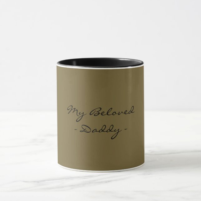 Caneca Dia dos Pais, Meu Querido Papai, Moderno, Simples (Centro)