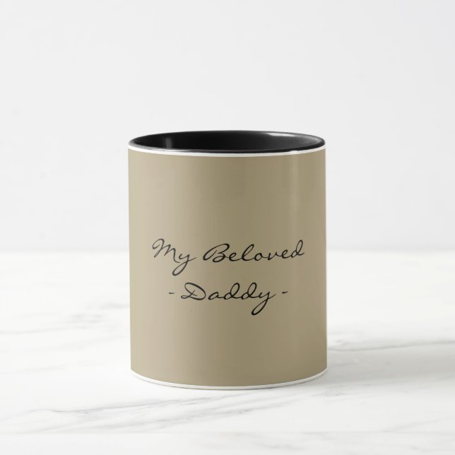 Caneca Dia dos Pais,Meu Querido Papai,Moderno , Simples E (Centro)
