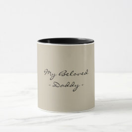 Caneca Dia dos Pais,Meu Querido Papai,Moderno , Simples E