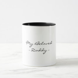 Caneca Dia dos Pais,Meu Querido Papai,Moderno , Simples E