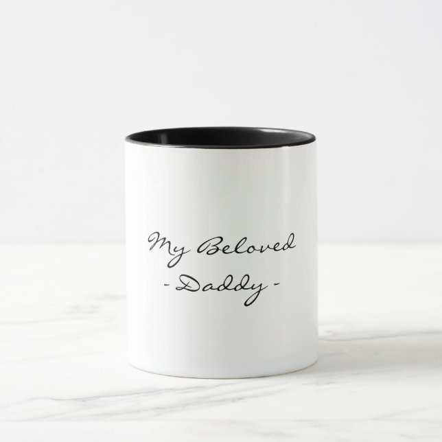 Caneca Dia dos Pais,Meu Querido Papai,Moderno , Simples E (Centro)