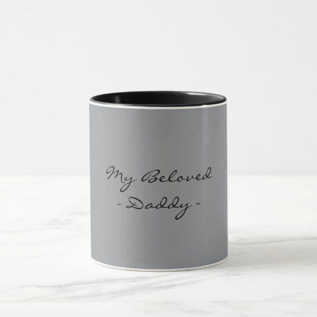 Caneca Dia dos Pais,Meu Querido Papai,Moderno , Simples E (Centro)