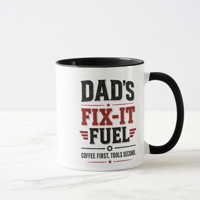 Caneca Dia dos Pais/Pai Engraçado conserta embrulho (Direita)
