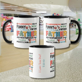 Caneca Dia dos Pais Personalizado "Eu Amo Você Pai"