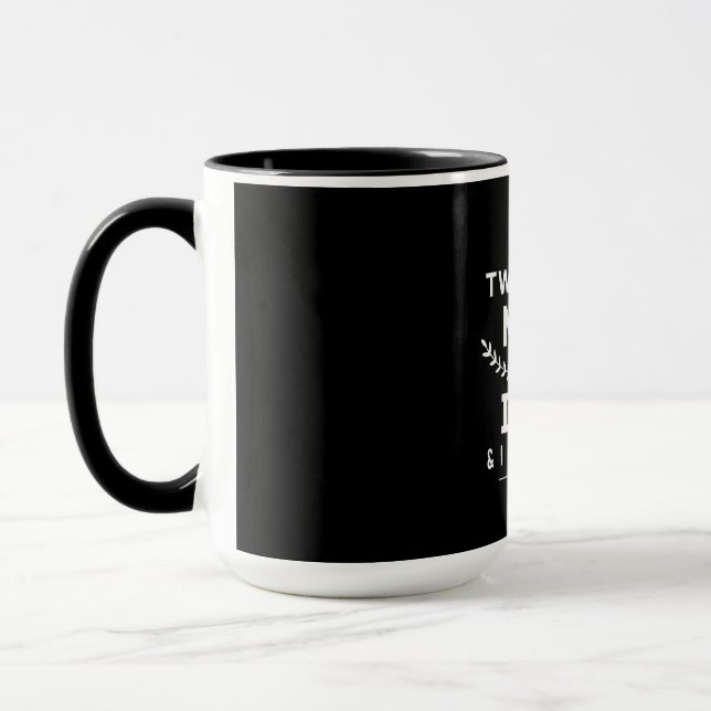 Caneca dia dos Pais  | Tenho Dois Títulos Mãe E Pai (Esquerda)