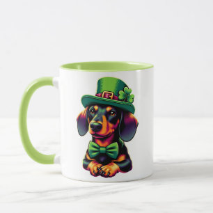 Caneca Dia dos Patricinhos do Cão do Cachinho da Irlanda