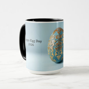 Caneca Dia Engraçado e Excelente Ovo Personalizado