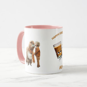 Caneca dia feliz de amizade