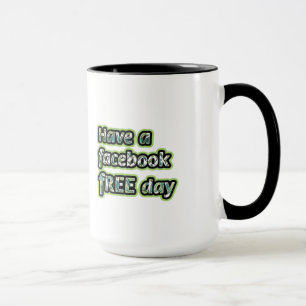 Caneca Dia Livre do Facebook