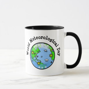 Caneca Dia Mundial da Meteorologia com a Turma da Terra