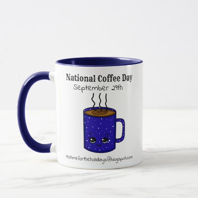 Caneca Dia Nacional do Café 29 de setembro | Feriado Engr (Esquerda)