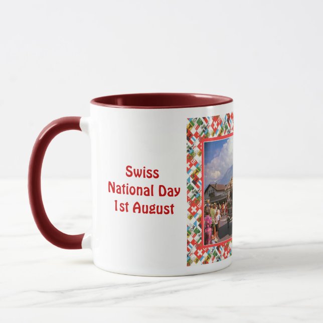 Caneca Dia nacional suíço, o 1º de agosto (Esquerda)