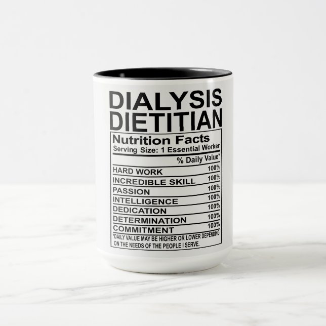 Caneca Diálise Fatos Nutritivos Dietitianos (Centro)