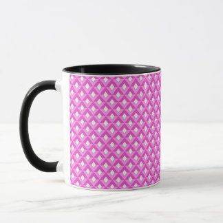 Caneca Diamante Duas Cores Rosa