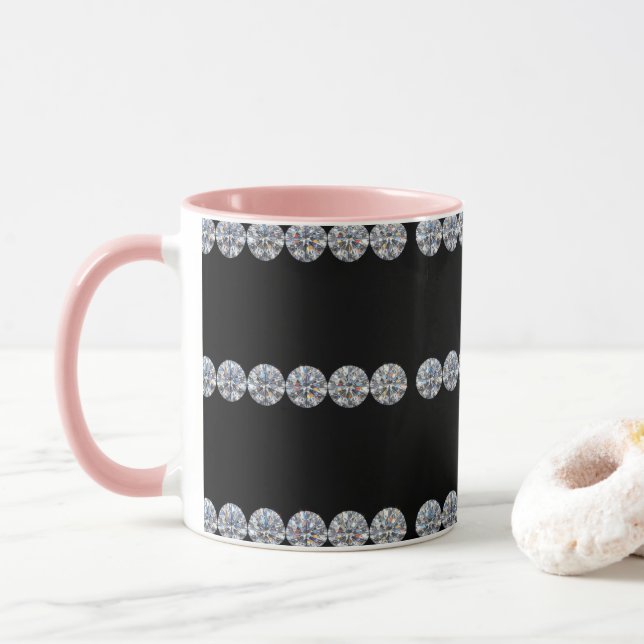 Caneca Diamantes (Com Donut)
